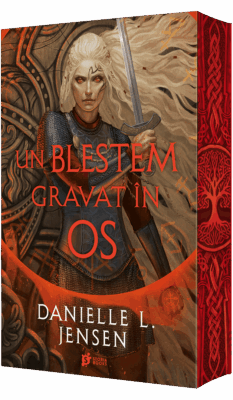 Coperta cărții „Un blestem gravat în os”, de Danielle L. Jensen, ediție specială